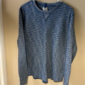 Lucky brand. Slate blue. Large crewneck.